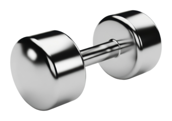 Weightlifting action gym exercise equipment view isolated on transparent background