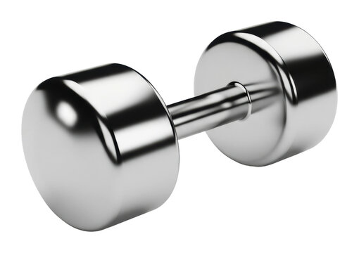 Weightlifting action gym exercise equipment view isolated on transparent background