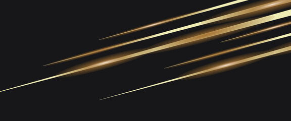 Fototapeta premium Luxury abstract background with golden lines on dark, modern black backdrop concept style. Illustration from vector about modern template deluxe design.