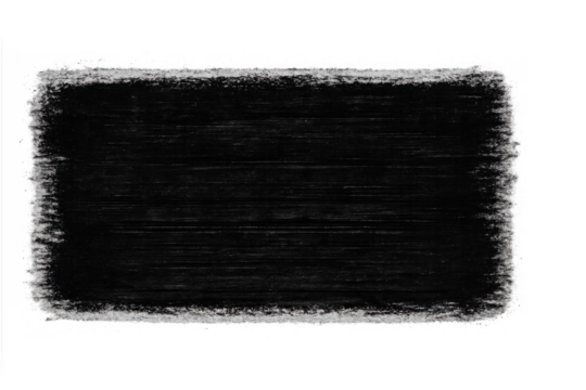 Black brush stroke paint texture element on transparent background creating an abstract grunge design - Powered by Adobe