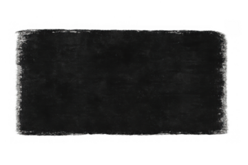 Empty grunge blackboard texture with smudges, dust, and worn design, providing copy space on transparent background