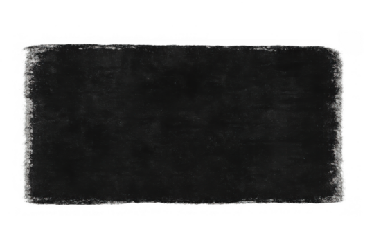 Empty grunge blackboard texture with smudges, dust, and worn design, providing copy space on transparent background