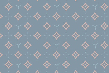 A soft pastel pink, blue, and white diamond geometric print, ideal for gentle baby clothes or peaceful nursery wall decor.