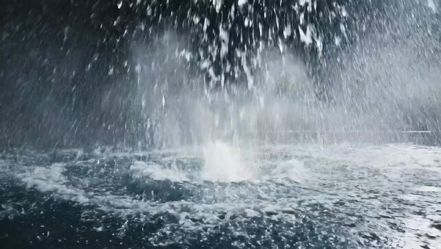Water fountain jet stream video loop animation background for relaxation and meditation use case