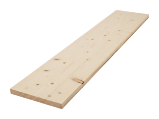 Cutting a wooden board workshop crafting material isolated on transparent background