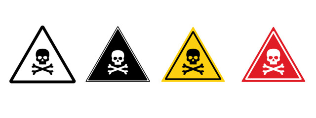 Toxic Hazard Safety Sign Promote Awareness in Hazardous Material Areas.