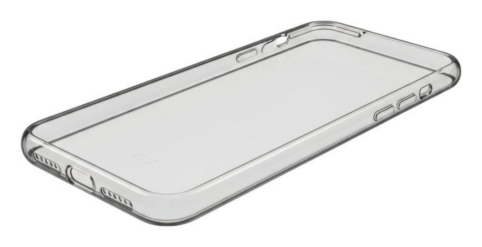 Transparent phone case displayed on for tech lovers isolated on transparent background