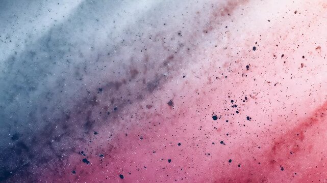 Vibrant gradient texture with splattered particles evokes a sense of space and wonder, ideal for trendy backgrounds. This artistic image suits web, print, and social media applications