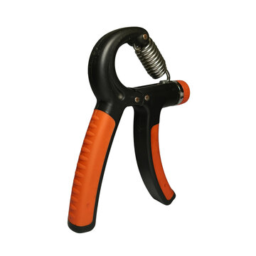 Black and orange hand gripper