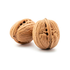 Walnut isolated on white background. Clipping path
