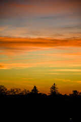 Sunset au dessus des cimes