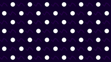Seamless Abstract Polka Dot and Zigzag Pattern