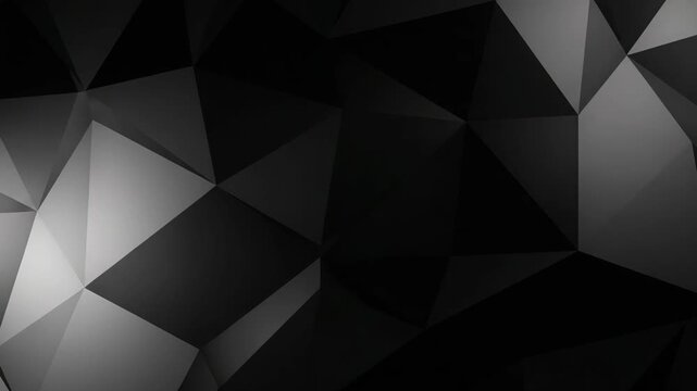 Dark Geometric Polygon Background &ndash; Sleek 4K Abstract Loop for Tech, Corporate & Luxury Branding