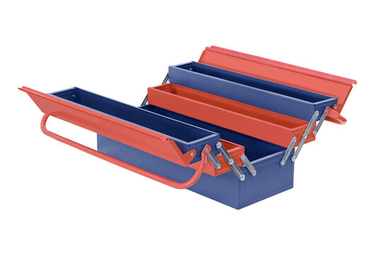 Traditional metal toolbox