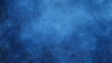Abstract Dramatic Deep Blue Cloudscape Texture Watercolor Background with Bright Central Glow for Fantasy, Sci-Fi, Aquatic & Digital Design