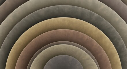 Fototapeta premium Muted earthy geometric layered texture curve pattern design art