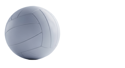 transparent volleyball on a sleek surface, sharp focus, with blurred modern corporate architecture in the background and copy space, concept of corporate goal orientation
