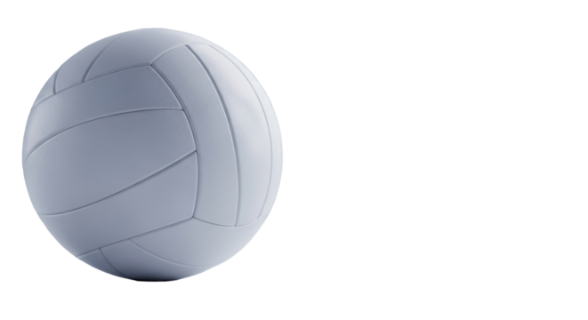 transparent volleyball on a sleek surface, sharp focus, with blurred modern corporate architecture in the background and copy space, concept of corporate goal orientation