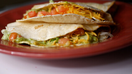 Tacos Spinning on Plate