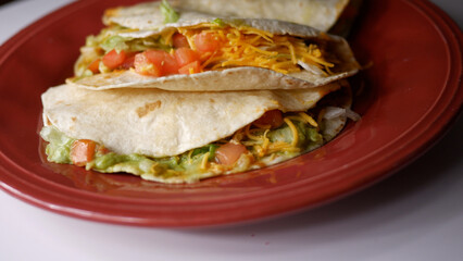 Tacos Spinning on Plate
