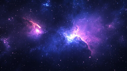 Naklejka premium Abstract dark galaxy space nebula background with swirling cosmic clouds stars and deep colors creating a mysterious expansive universe scene symbolizing infinity exploration and cosmic beauty