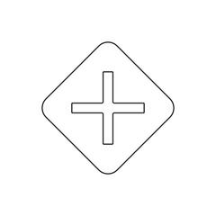 Obraz premium intersection of icon