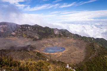 Crater of Turrialba Volcano in Costa Rica 