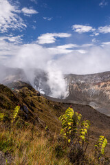 Crater of Turrialba Volcano in Costa Rica 