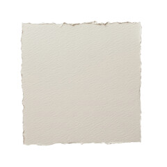 Obraz premium Beige paper with rough edges isolated on transparent background