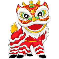 Lion dance chinese new year
