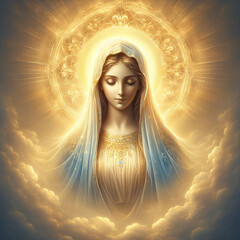 Ilustra&ccedil;&atilde;o de Nossa Senhora das Gra&ccedil;as