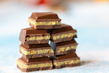 Close-Up of Crushed Dubai Chocolates