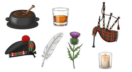 Scottish culture and traditions a collection of symbolic items