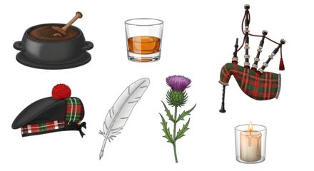 Scottish culture and traditions a collection of symbolic items