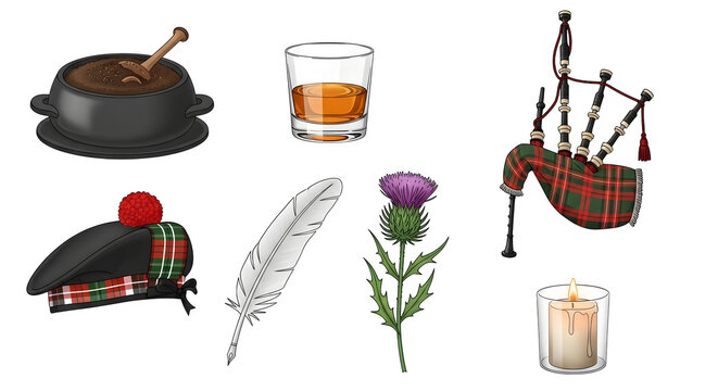 Scottish culture and traditions a collection of symbolic items
