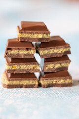Close-Up of Crushed Dubai Chocolates