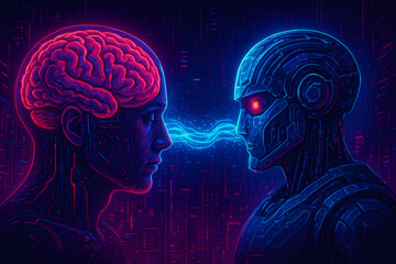 Humans and robots transfer data