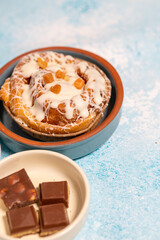 Close-Up of an Apricot Cinnabon Roll