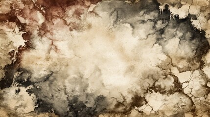 The painting depicts a cloudy sky with a few brushstrokes, creating a sense of depth and texture