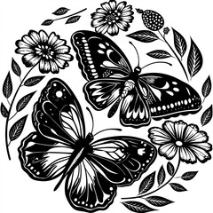 Tropical butterflies of different colors set. Vector illustrations of insects with multicolored wings. Cartoon blue yellow orange green violet red animals isolated white. Fantasy, tattoo concept