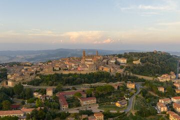 Naklejka premium Historic hilltop town of Volterra - Volterra, Italy