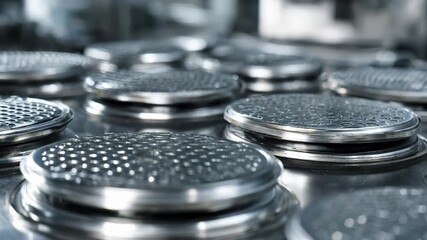 Medium shot capturing gasketed metal domed lids being applied focusing on the sealing gaskets texture and airtight protection feature.