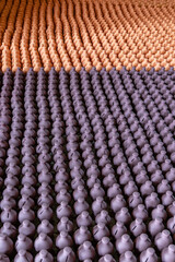 Fototapeta premium Clay pots lined up for sale