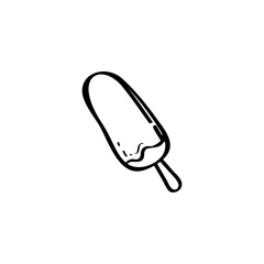 Ice cream hand drawn vector illustration