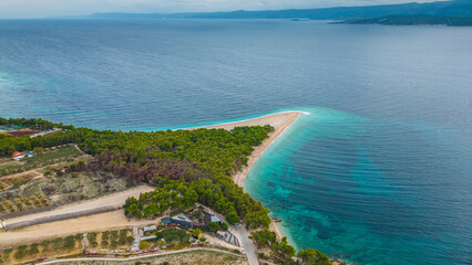 Zlatni Rat Beach Aerial