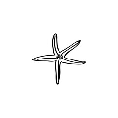 Sea star hand drawn vector illustration