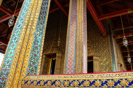 Bangkok, Thailand 15 October 2025: Grand Palace, Phra Borom Maha Ratcha Wang Beautiful architecture of complex of buildings in Bangkok, Thailand 