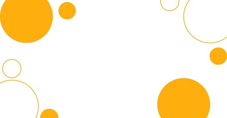 Minimal White Background with Orange Circular Pattern