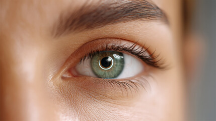 Relaxing eye massage with metal roller for skin rejuvenation and puffiness reduction