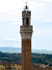 Obraz premium Torre del Mangia, Palazzo Pubblico - Siena, Italy